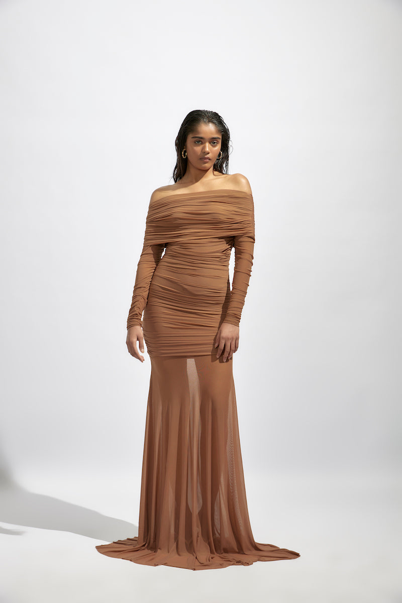 KELLY DUSTY ROSE GOWN - CULT MIA
