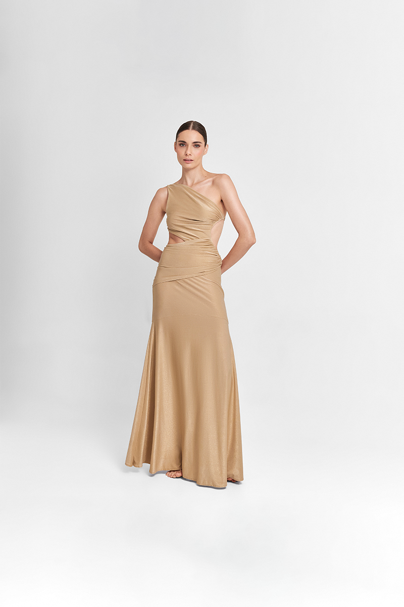 DOREE MAXI DRESS IN SAND