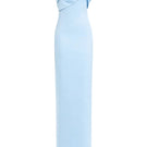 Sky blue Dorelle gown by Urban Muse featuring a flowing maxi dress design, perfect for elegant occasions.