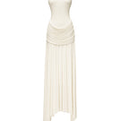 Jenny K Tran Dorset ivory gown featuring elegant fabric and classic design, perfect for formal occasions.