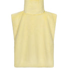 Yellow fur scarf by Sayya, showing soft, plush texture and stylish design, perfect for cozy winter wear.