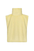 Yellow fur scarf by Sayya, showing soft, plush texture and stylish design, perfect for cozy winter wear.
