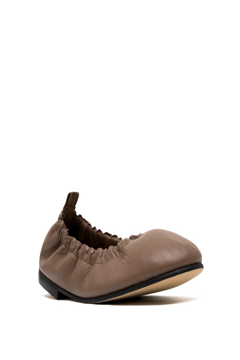 ALTA Connie Cocoa flats, stylish women's slip-on shoes in cocoa brown leather, featuring a sleek design and comfortable fit.