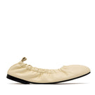 ALTA Connie Butter Flats showing soft beige leather flats with a sleek, minimalist design and rounded toe.