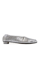 ALTA Simone Silver Craft Flats, stylish slip-on flats with metallic silver finish, perfect for casual and dressy outfits.