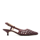 Alta FIAMMA CRAFT wine heels, stylish high-heeled shoes with a textured craft design, shown on a white background.