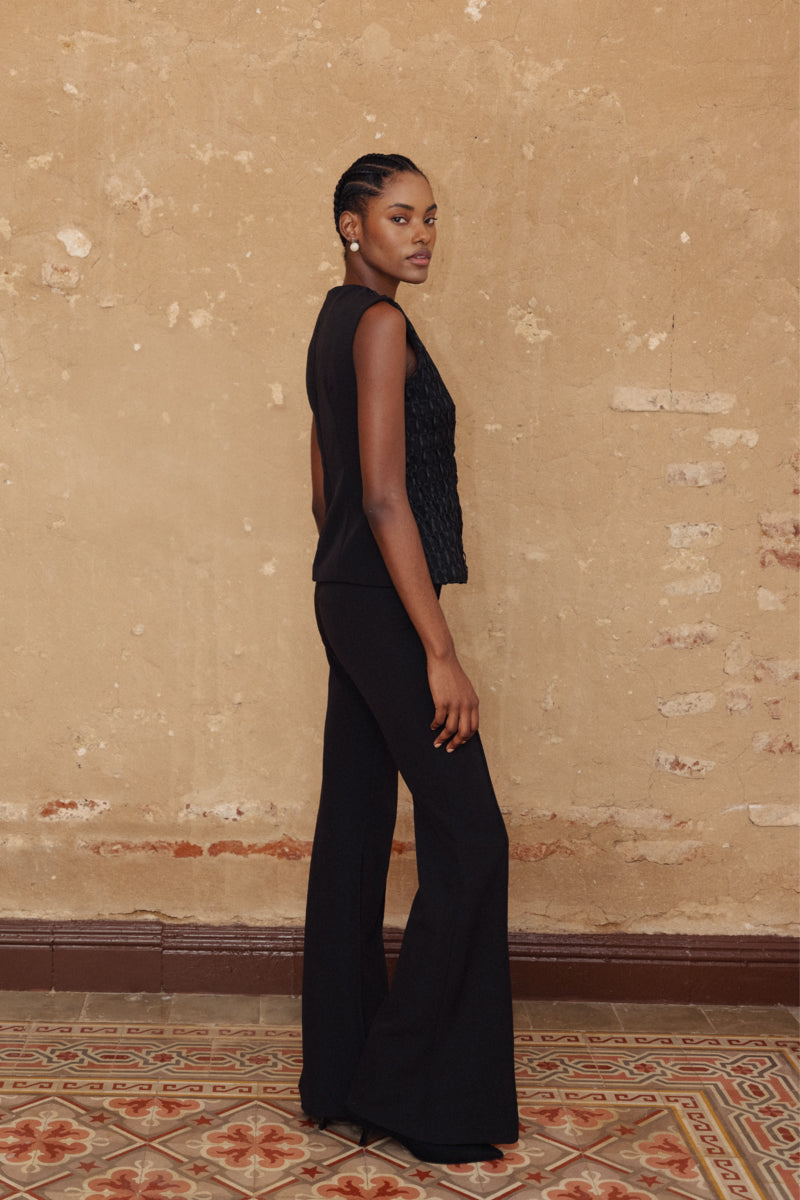 CATHEDRAL CREPE VEST - CULT MIA