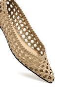 ALTA Adda Craft Almond Flats, stylish slip-on shoes with almond-shaped toe and textured design, displayed on a plain background.