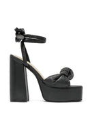 Black ALTA Emilia sandals with open toe design, ankle strap, and flat sole, perfect for casual summer wear.