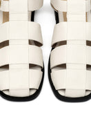 ALTA Cecilia off-white sandals with open toe design and ankle straps, stylish footwear for casual or summer wear.