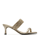 ALTA ETTA CRAFT gold sandals with elegant straps and open toe design, perfect for stylish summer wear.