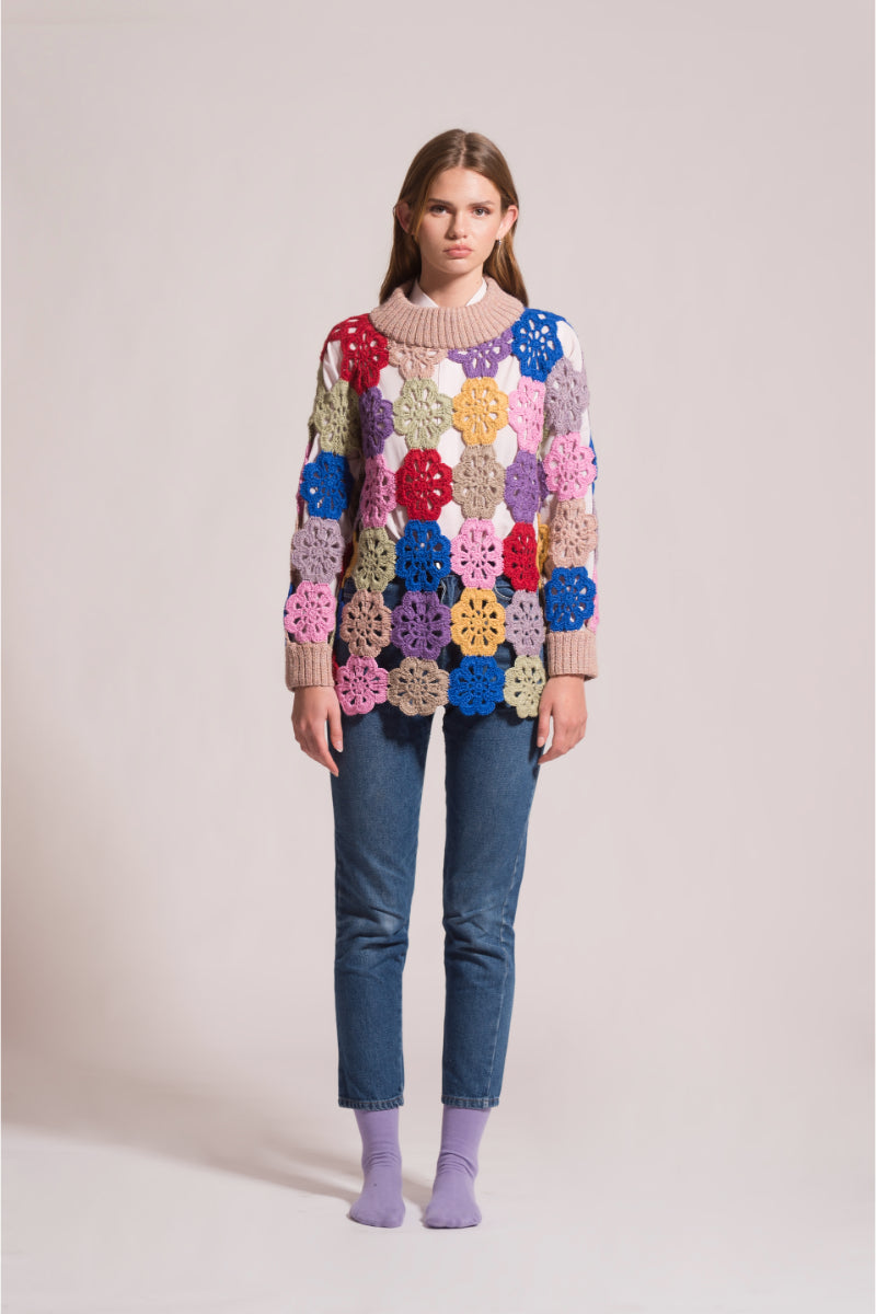 EDIE CROCHET SWEATER - CULT MIA
