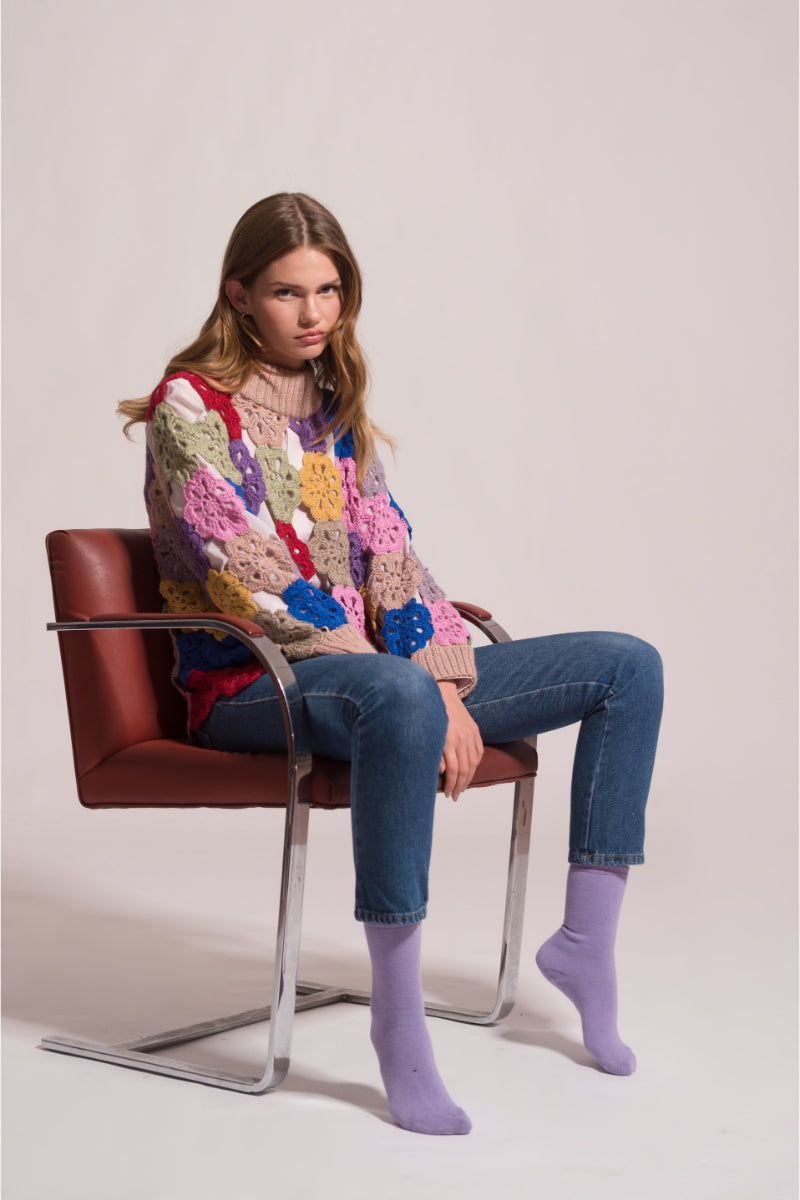 EDIE CROCHET SWEATER - CULT MIA