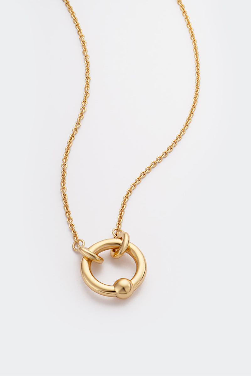 FLOW NECKLACE IN GOLD - CULT MIA