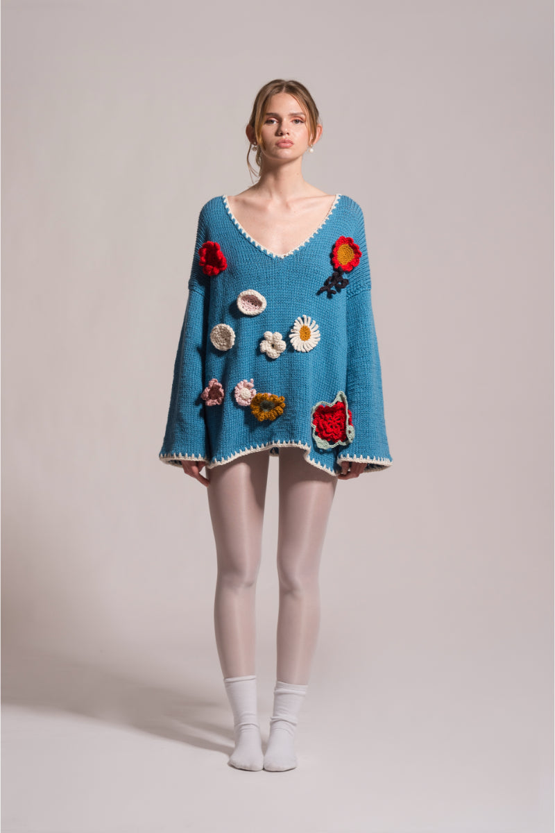 FLORA CROCHET SWEATER - CULT MIA