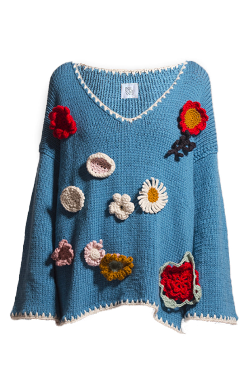 FLORA CROCHET SWEATER - CULT MIA