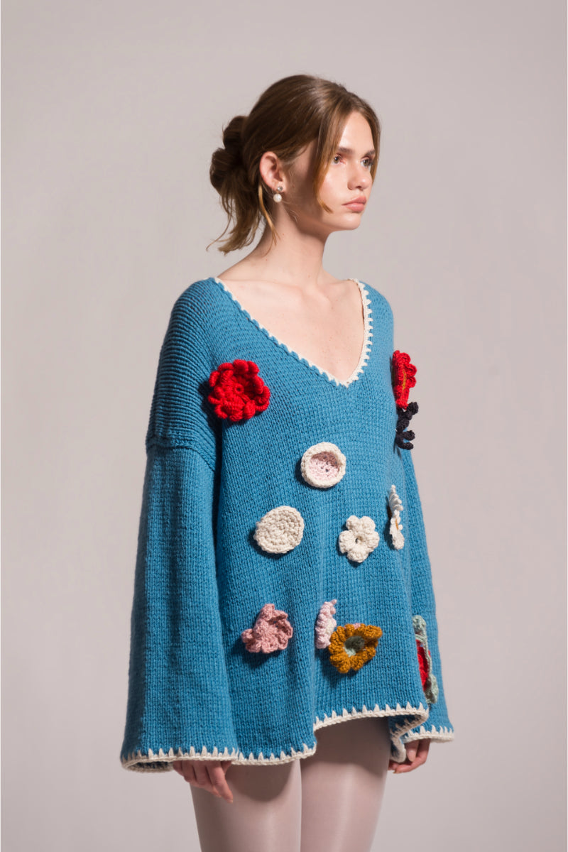 FLORA CROCHET SWEATER - CULT MIA
