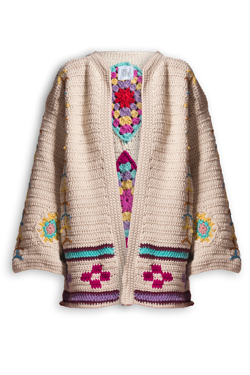 INDIA KNITTED CARDIGAN - CULT MIA