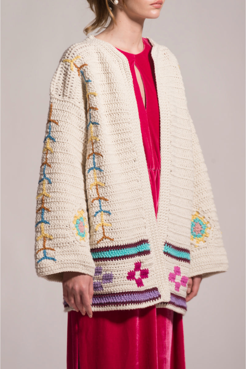 INDIA KNITTED CARDIGAN - CULT MIA