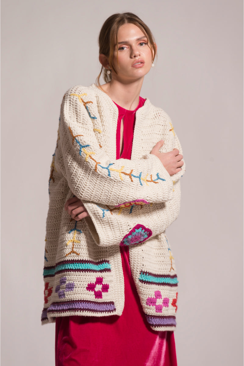 INDIA KNITTED CARDIGAN - CULT MIA