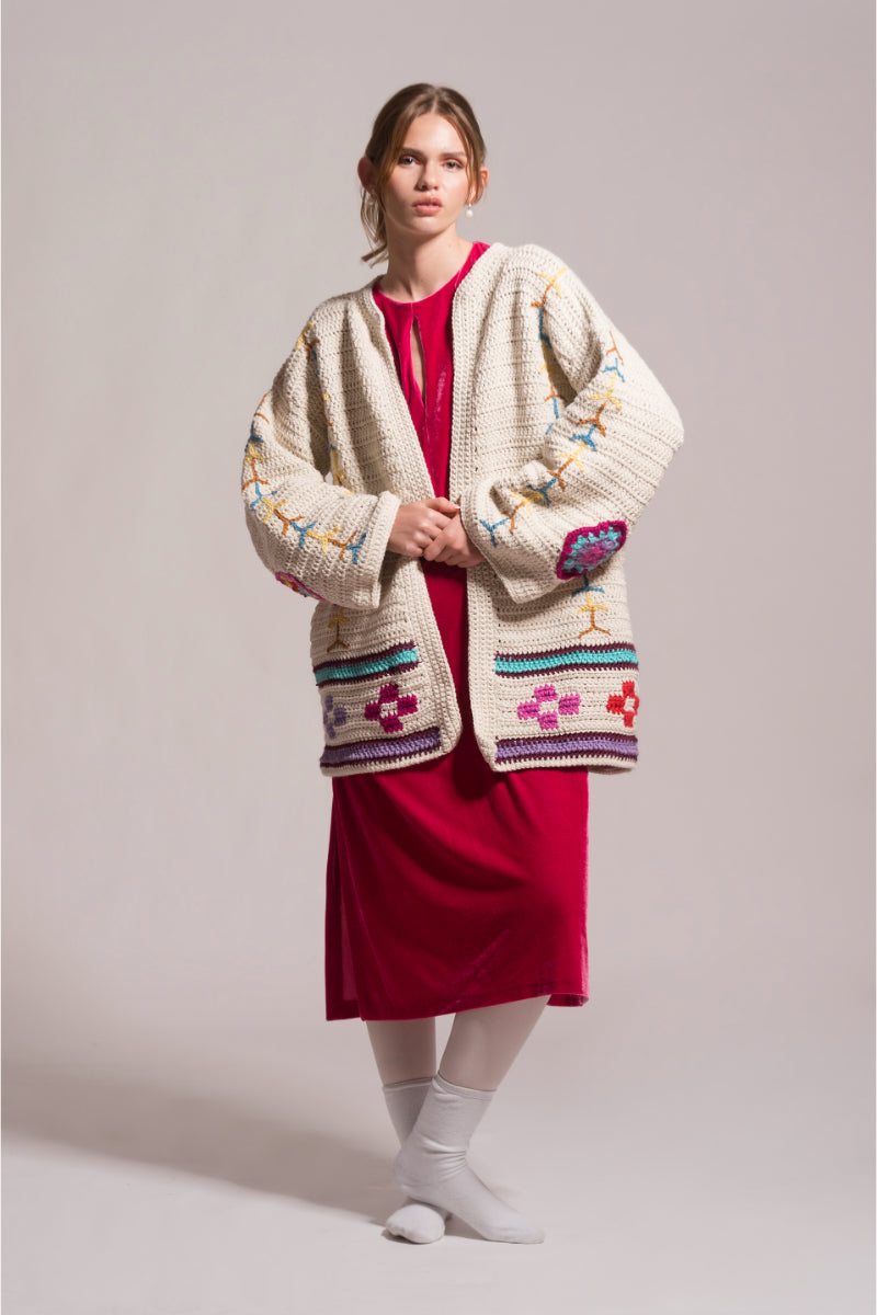 INDIA KNITTED CARDIGAN - CULT MIA