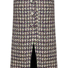 Lalo multicolor midi skirt with button details, featuring a flowy fabric and stylish design for casual or dressy occasions.