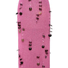 Soft knitted maxi skirt by Lalo featuring multicolor embroidery details, flowing design, and a comfortable, elegant fit.