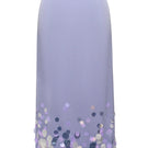 Lalo purple midi knitted skirt with embellishment detailing, featuring a flowing maxi design and textured fabric.