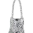 Snow leopard print SAC DE SOUL Serpent shoulder bag with adjustable strap and sleek design, perfect for stylish everyday use.