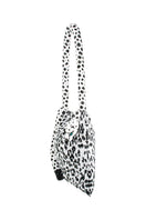 Snow leopard print SAC DE SOUL Serpent shoulder bag with adjustable strap and gold-tone hardware, stylish and versatile accessory.