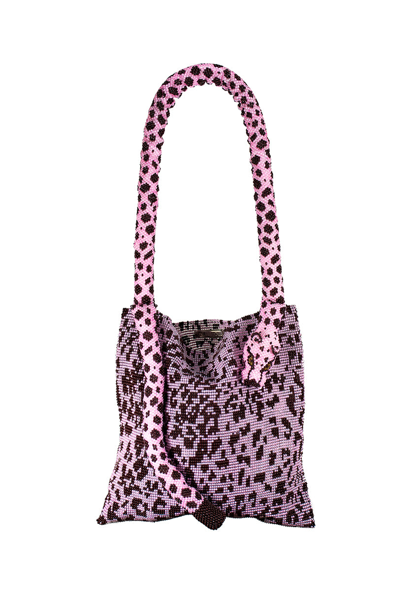 Pink Panther Serpent shoulder bag by SAC DE SOUL, featuring a stylish serpent design and a comfortable shoulder strap.