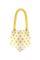 Silver and yellow Serpent Mini shoulder bag by SAC DE SOUL with sleek design and compact size.