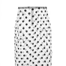 Gvasalia organza midi skirt with crystal bow ties in transparent and silver, featuring a delicate, flowing design.