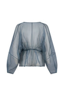 Cream ASIN organza top and Kaia silk pant co-ord set by Mastani, featuring lightweight fabric and elegant design.