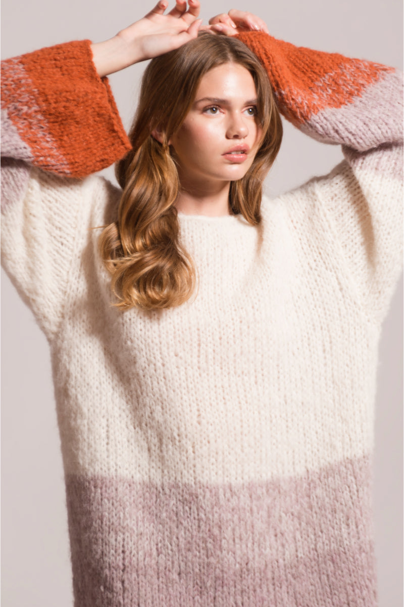 LUCETTE MULTI TONED SWEATER - CULT MIA