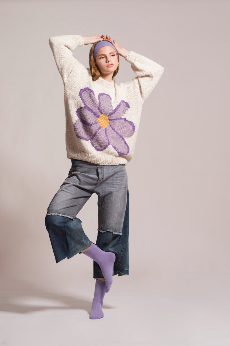WILDFLOWER KNITTED SWEATER - CULT MIA