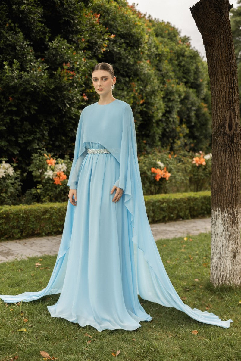 elegant chiffon evening dresses 21Six ANAIS CHIFFON GOWN