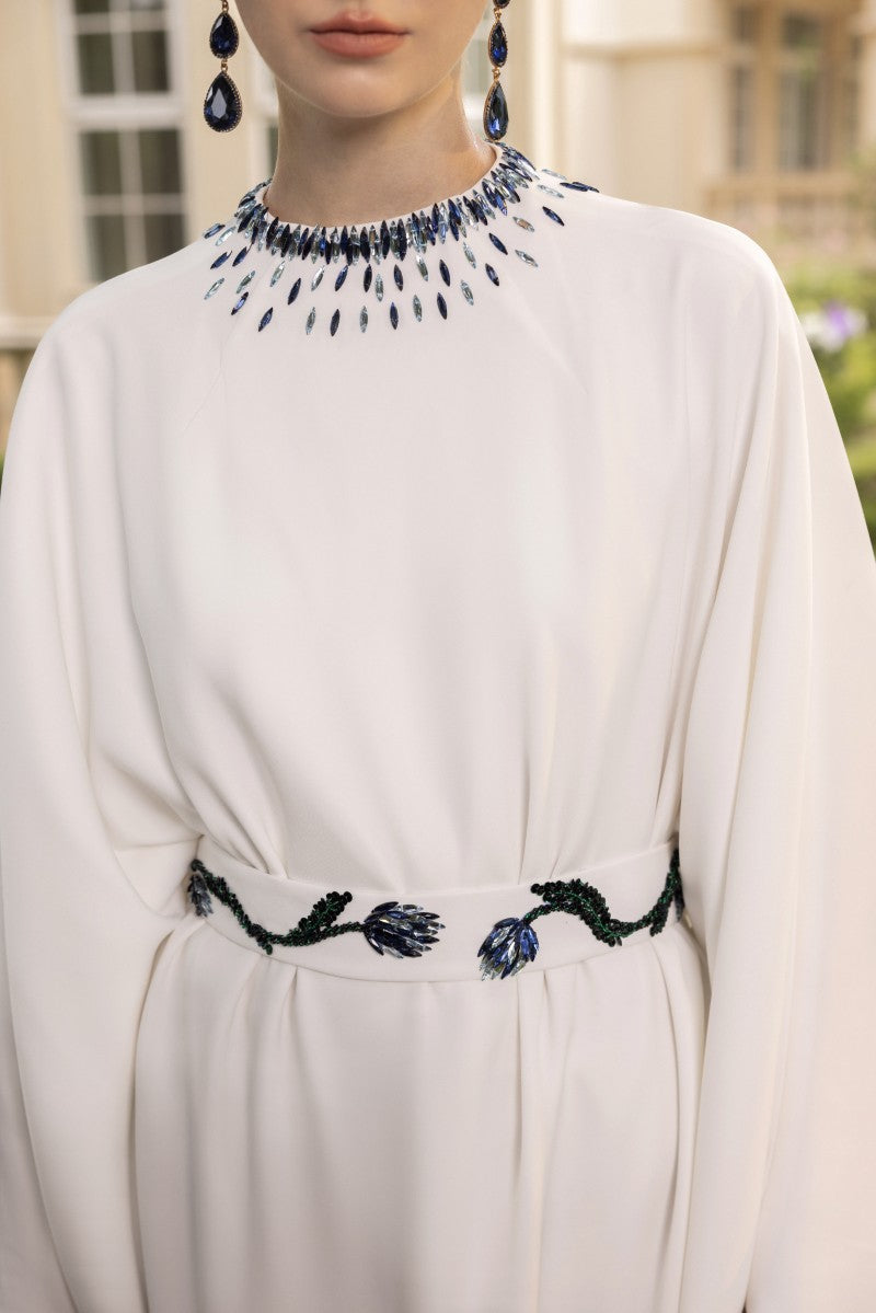 MAELLE CREPE GOWN IN WHITE - CULT MIA