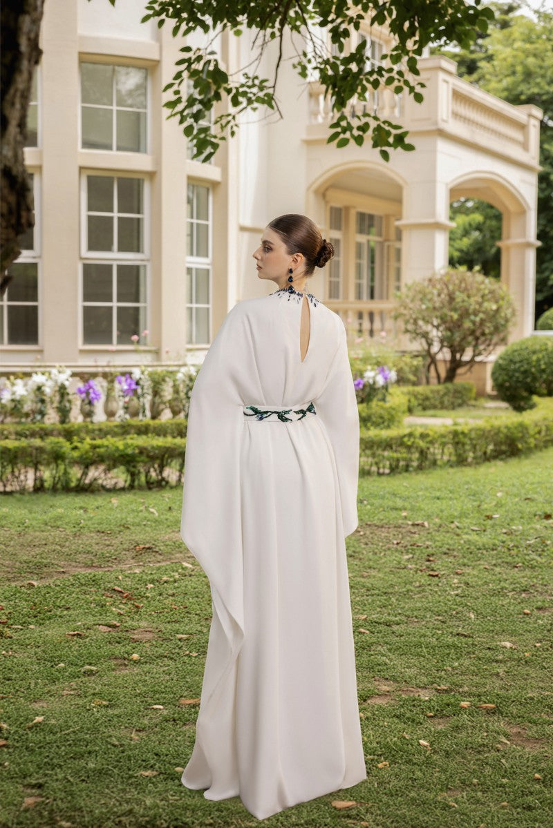 MAELLE CREPE GOWN IN WHITE - CULT MIA