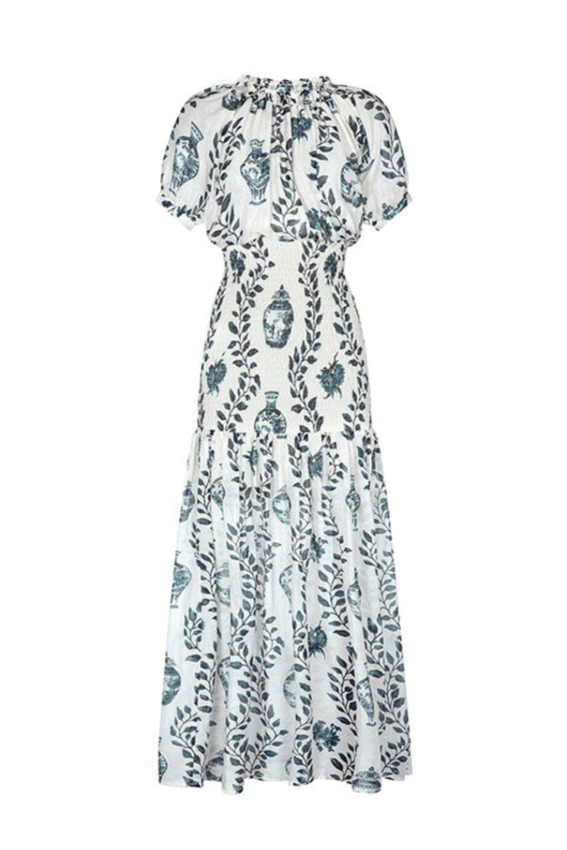 Aguaclara Dynastie Maxi Dress in vibrant fabric, flowing design, and elegant style perfect for summer or casual occasions.