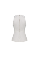 Ivory Dalia Top by ANA + MARIA featuring a lightweight, stylish design with delicate detailing, perfect for casual or dressy wear.