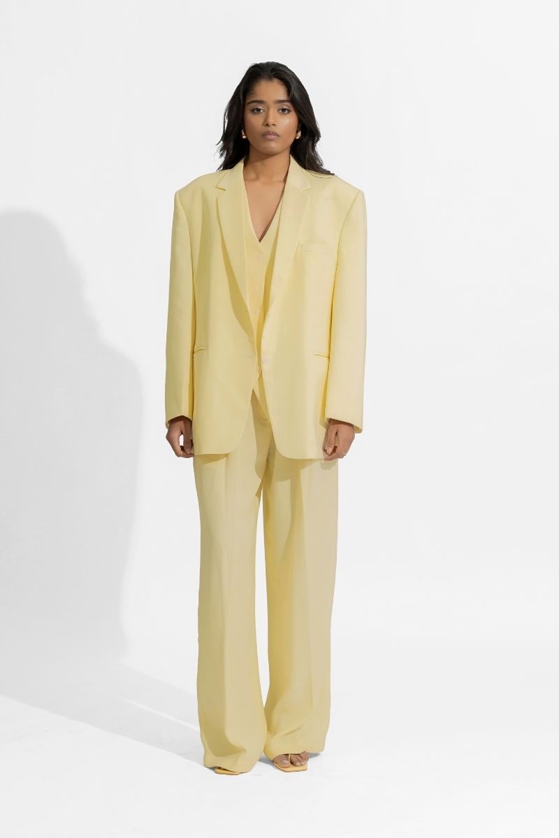 DANIELLE BUTTER YELLOW SUIT SET - CULT MIA