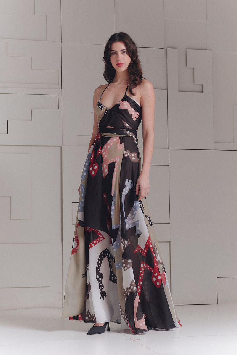 DANZA MONOTROMA DRESS IN MULTICOLOR - CULT MIA