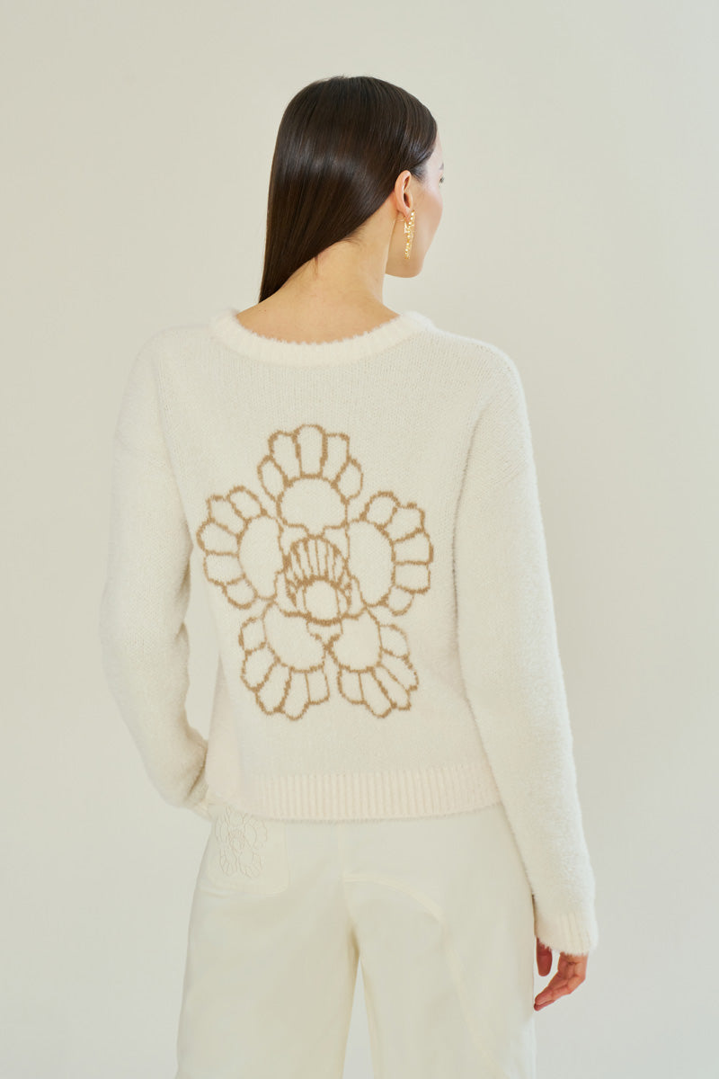 SOFT VANILLA OVERSIZE ICONIC KNIT - CULT MIA