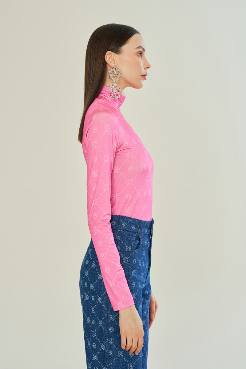 PETITE BLOSSOM PINK TOP - CULT MIA