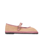 Flabelus Dora flats in neutral beige color, showcasing their sleek slip-on design and comfortable flat sole.