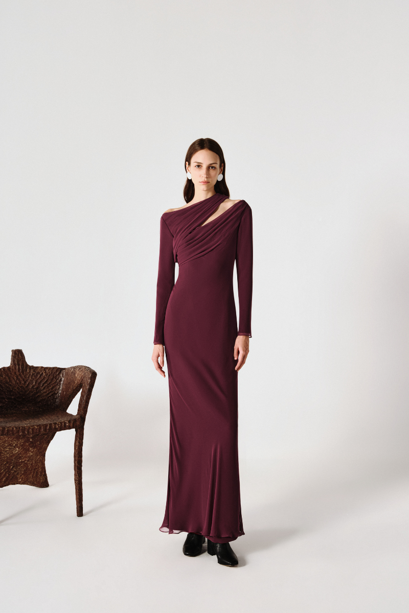 DRAPED MIDI DRESS - CULT MIA