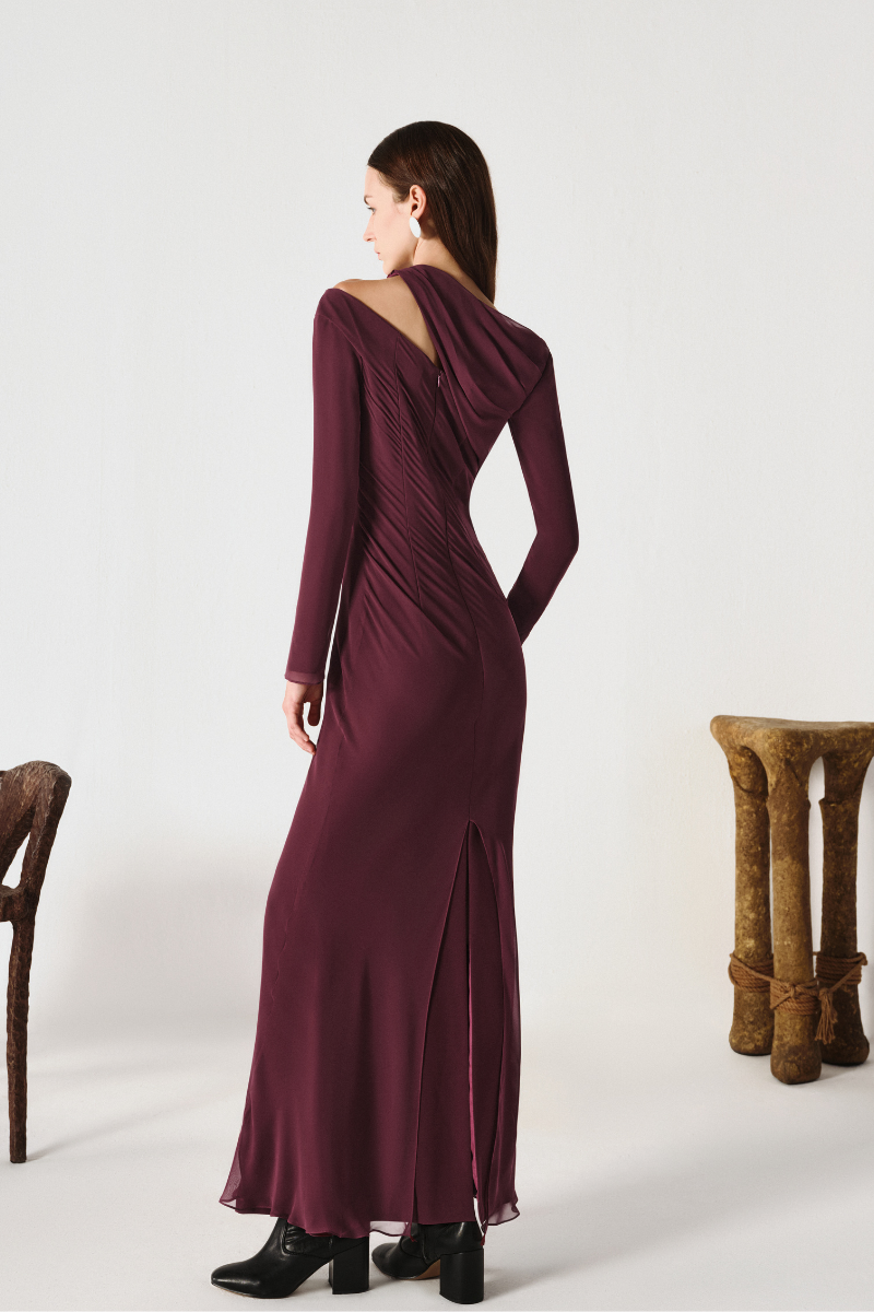 DRAPED MIDI DRESS - CULT MIA