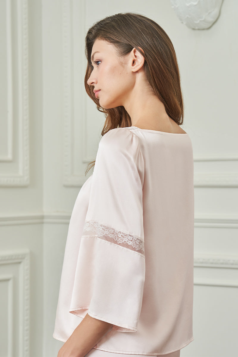 Pink Dream Women's Pajama Set by MANITO featuring comfortable, soft fabric and a relaxed fit for cozy sleepwear.