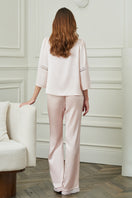 Pink Dream Women's Pajama Set by MANITO featuring a comfortable, stylish sleepwear design with a relaxed fit.
